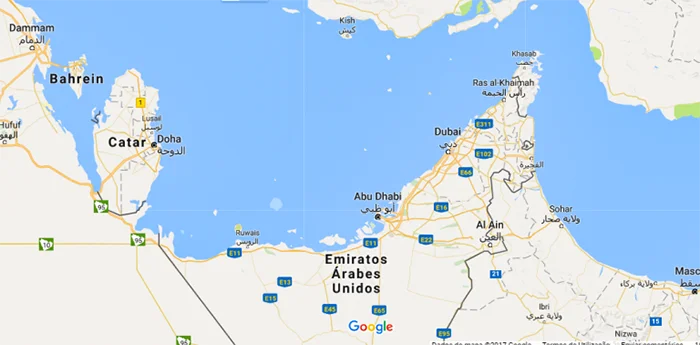 Mapa Emirados Árabes Mapa Emirados Árabes