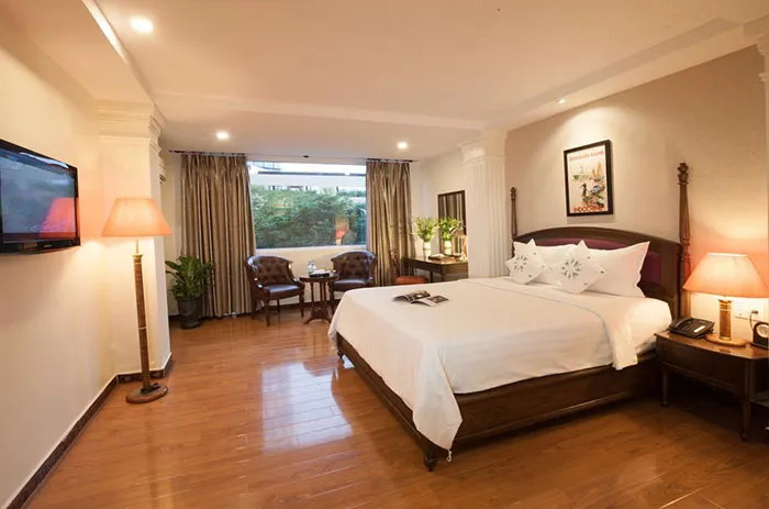 Quarto do Alagon City Hotel, em Ho Chi Minh, Vietnam o quarto