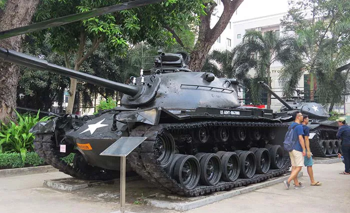 Um tanque M48-A3, no Museu dos Vestígios de Guerra, em Ho Chi Minh, Vietnam tanque M48-A3