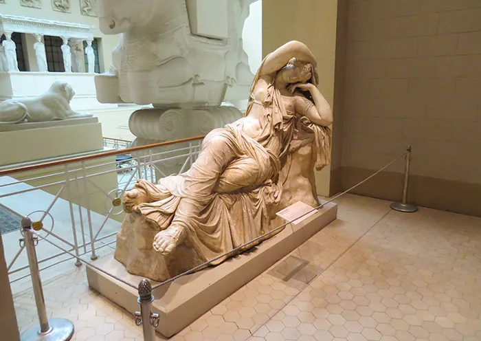 O sono de Ariadne - uma das escultura do Museu Pushkin de Belas Artes, em Moscou, Rússia O sono de Ariadne - uma das esculturas mais famosas da antiguidade, no Museu Pushkin