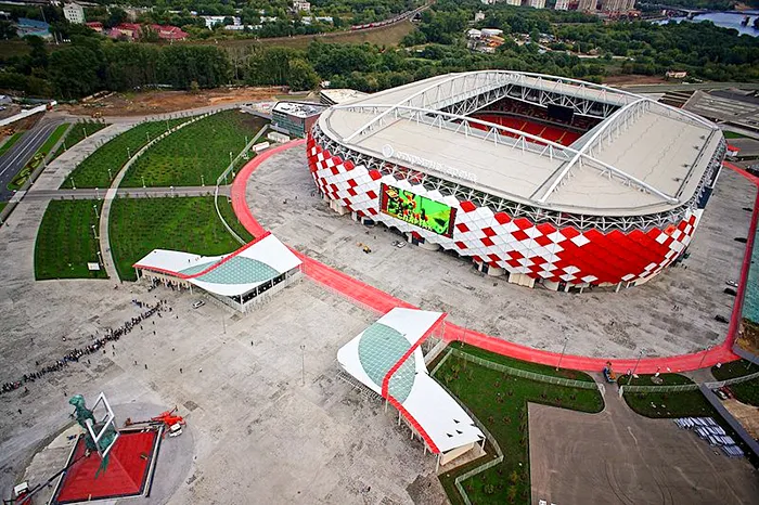 Copa do Mundo no Spartak Arena, em Moscou.
