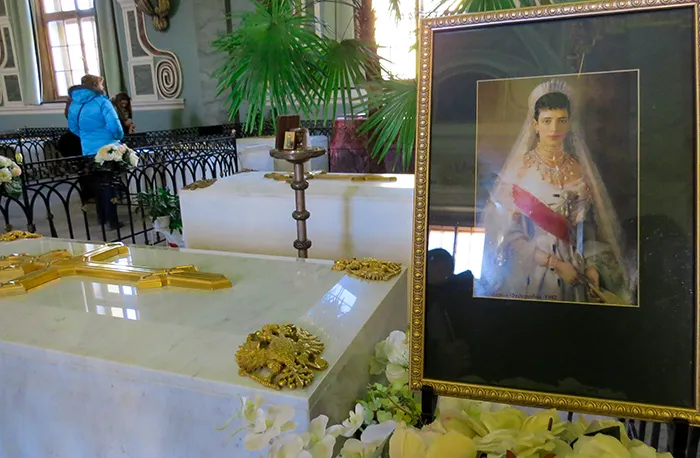 Túmulo da Imperatriz Maria Fiodorovna, na Fortaleza de Pedro e Paulo, em São Petersburgo, Rússia Túmulo da Imperatriz Maria Fiodorovna