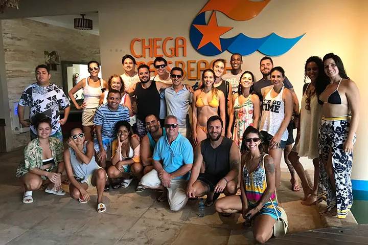 Blogueiros reunidos em Canoa Quebrada, Ceará Blogueiros reunidos em Canoa Quebrada, Ceará