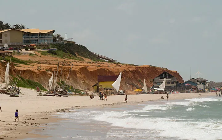 Jangadas em Canoa Quebrada, Ceará Canoa Quebrada, no Ceará