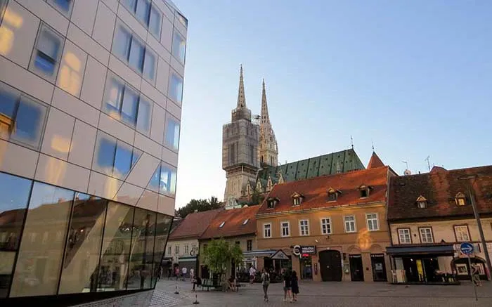 Centro de Zagreb, Croacia O Centro da cidade