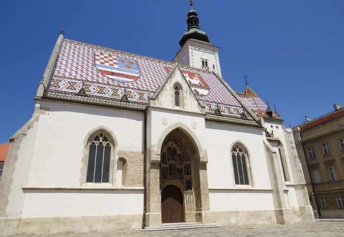 Igreja de São Marcos, em Zagreb, Croácia Igreja de São Marcos, em Zagreb, Croácia
