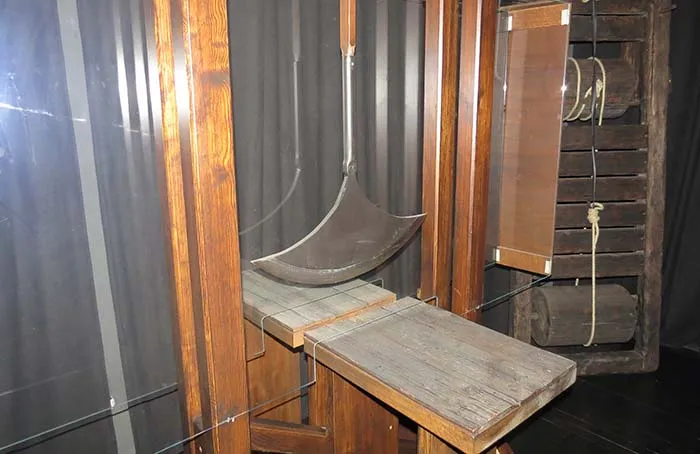 O Pêndulo, no Museu da Tortura em Zagreb, Croácia Museu da Tortura