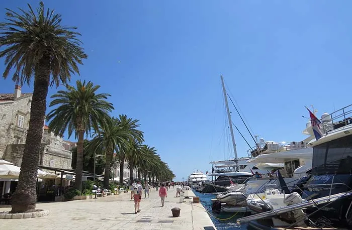 A Riva, em Hvar, Croacia Hvar, Croácia