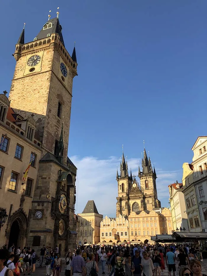 Torre da Prefeitura, em Praga, República Checa Torre da Prefeitura, em Praga