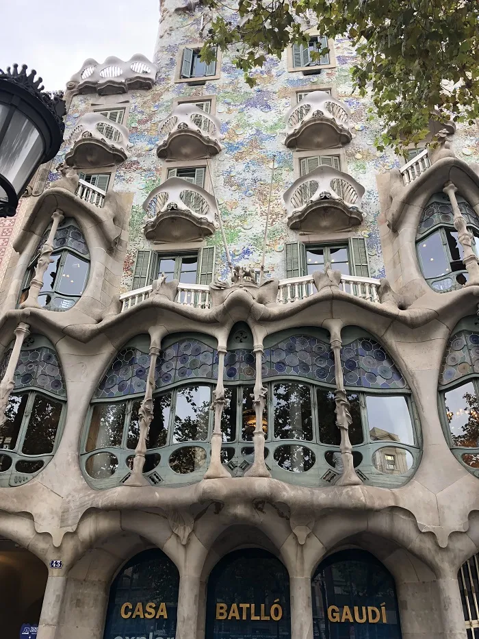 Fachada da Casa Batlló, em Barcelona