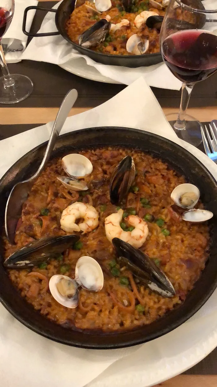 Paella, servida em Barcelona