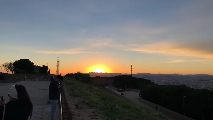 Pôr do sol do Castelo de Montjuïc