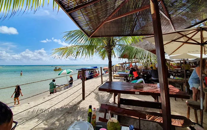 Bar Bora Bora na Praia dos Carneiros, em Tamandaré, Pernambuco Bora Bora, na Praia de Carneiros, em Tamandaré, Pernambuco