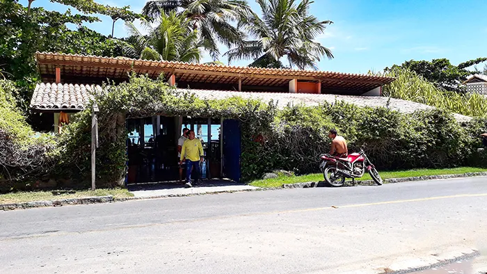 Fahada do Restaurante Caiuia, em Japaratinga, Alagoas