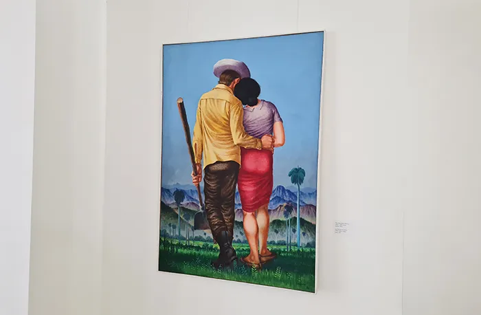 Quadro no Museu de Arte Socialista de Sófia, Bulgária Quadro no Museu de Arte Socialista de Sófia, Bulgária