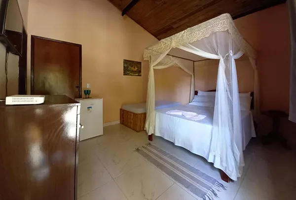 Quarto da Pousada Recanto Verde, em Vila de Santo Antônio, Bahia Quarto da Pousada Recanto Verde, em Vila de Santo Antônio, Bahia