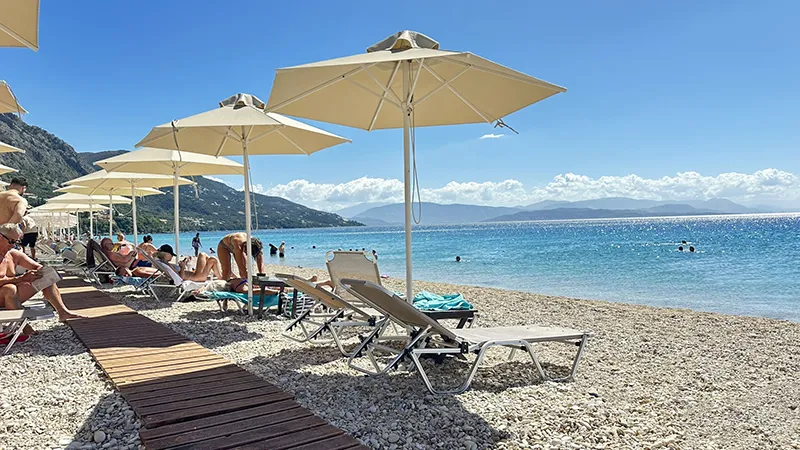 Barbati Beach, em Corfu, Grécia