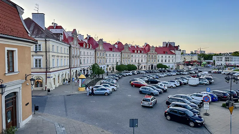 Lublin, Polônia, no final da tarde