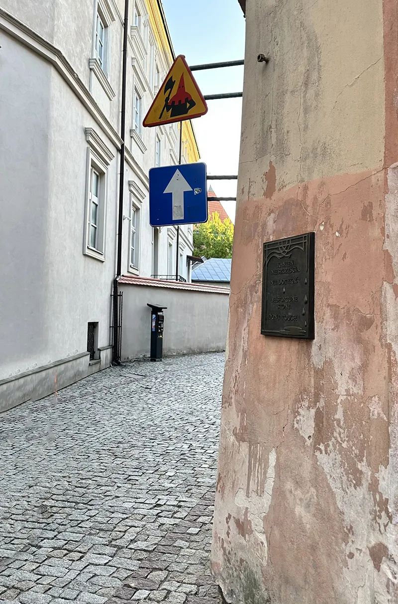 Local da Pedra do Infortúnio, em Lublin, Polônia