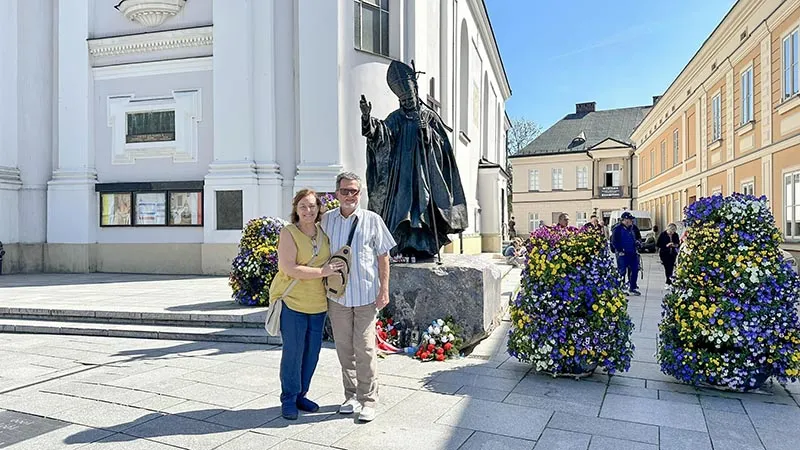 João Paulo II e a sua terra Wadowice, na Polônia 1 Sônia e João em Wadowice, Polônia