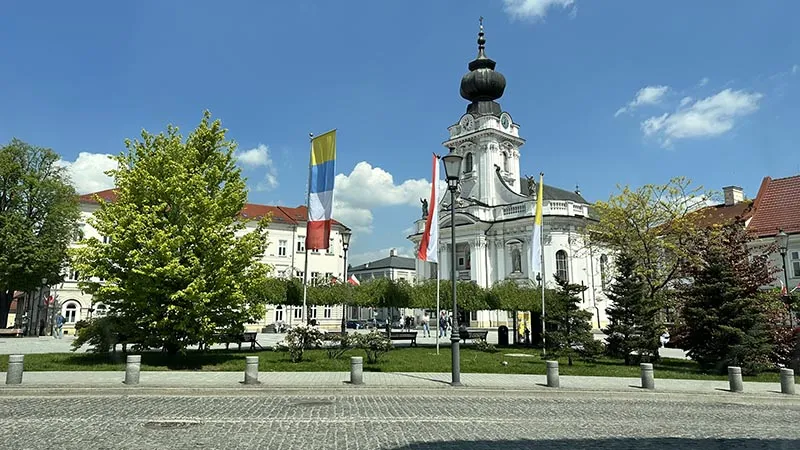 A Basílica da Apresentação da Bem-Aventurada Virgem Maria, em Wadowice, Polônia A Basílica da Apresentação da Bem-Aventurada Virgem Maria