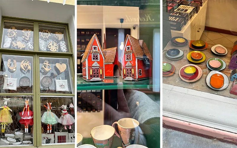 Artesanato estoniano nas vitrines de Tallinn