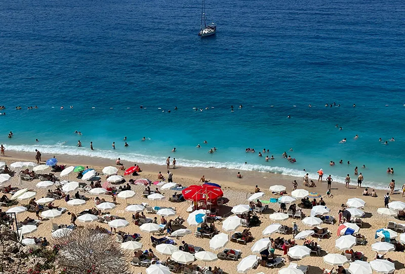 Praia de Kaputas, Turquia Kaputas, Turquia